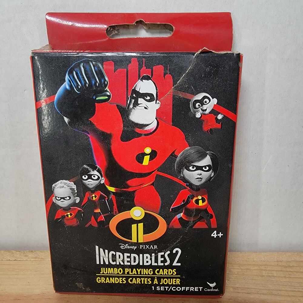 Disney Pixar Incredibles 2 - 1 Set Jumbo Playing Cards